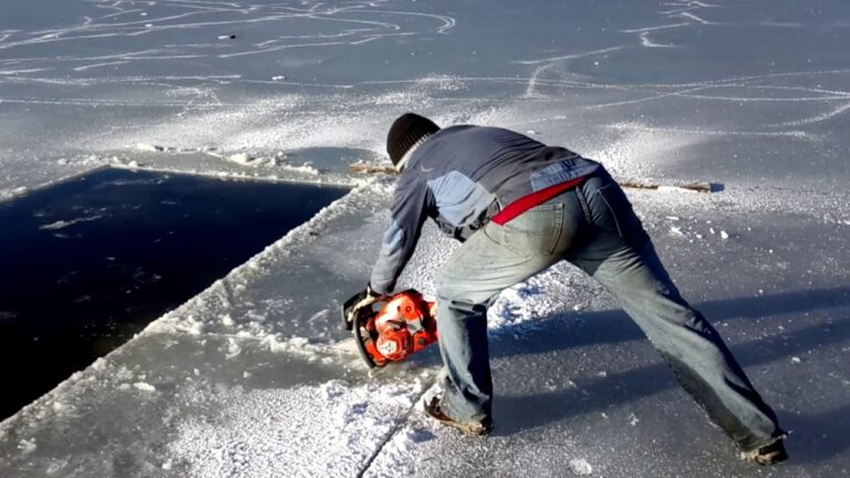 Can You Use a Chainsaw to Cut Ice