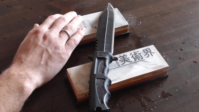 How to Sharpen a Bowie Knife With a Sharpening Stone?