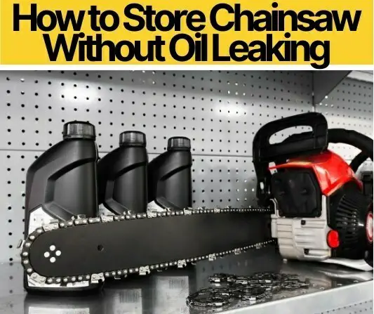 How to Store a Chainsaw So It Doesn’t Leak Oil?