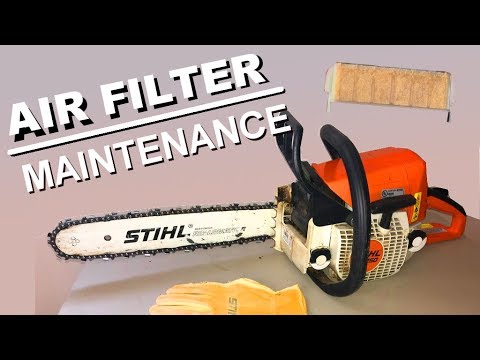 How to Clean Stihl Chainsaw Air Filter