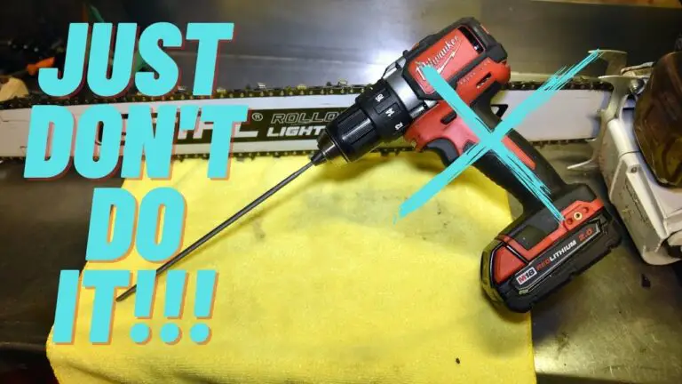 How to Sharpen a Chainsaw With a Drill?