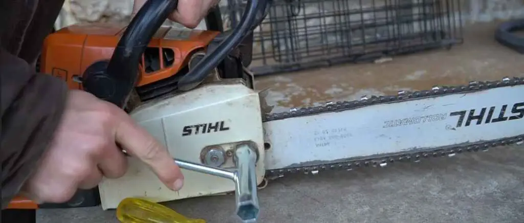 Where is the Oil Adjustment on Stihl Chainsaw