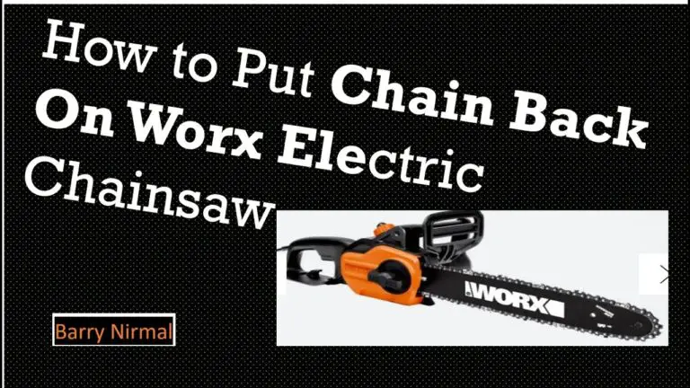 Worx Electric Chainsaw Troubleshooting