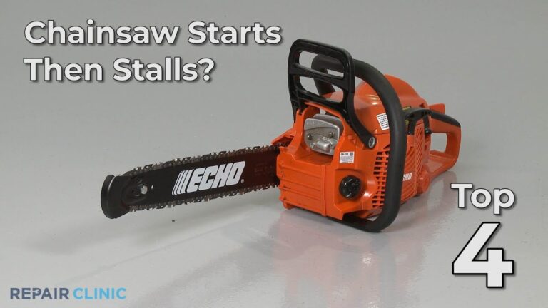 Why Does My Chainsaw Stall When I Give It Gas