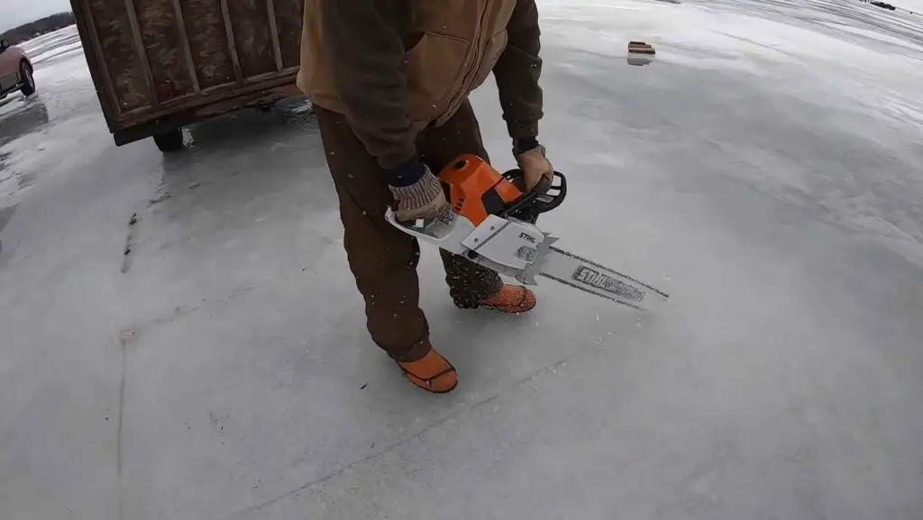 Is It Ok to Use a Chainsaw to Cut Ice